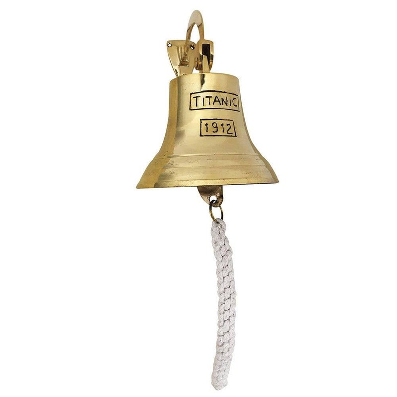 zeitzone Titanic 1912 Brass Ship Bell Nostalgia Maritime 14 cm