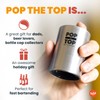Pop-the-Top Beer Bottle Opener (Black): Automatic Bottle Cap Opener, Push