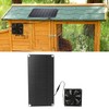 Solar Panel Fan Kit 20W Powered Mini Portable for Greenhouse