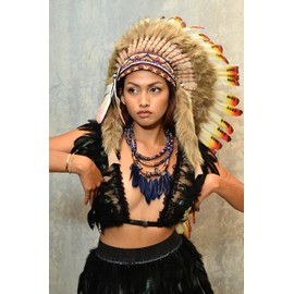 Medium Feather Headdress native American Inspired