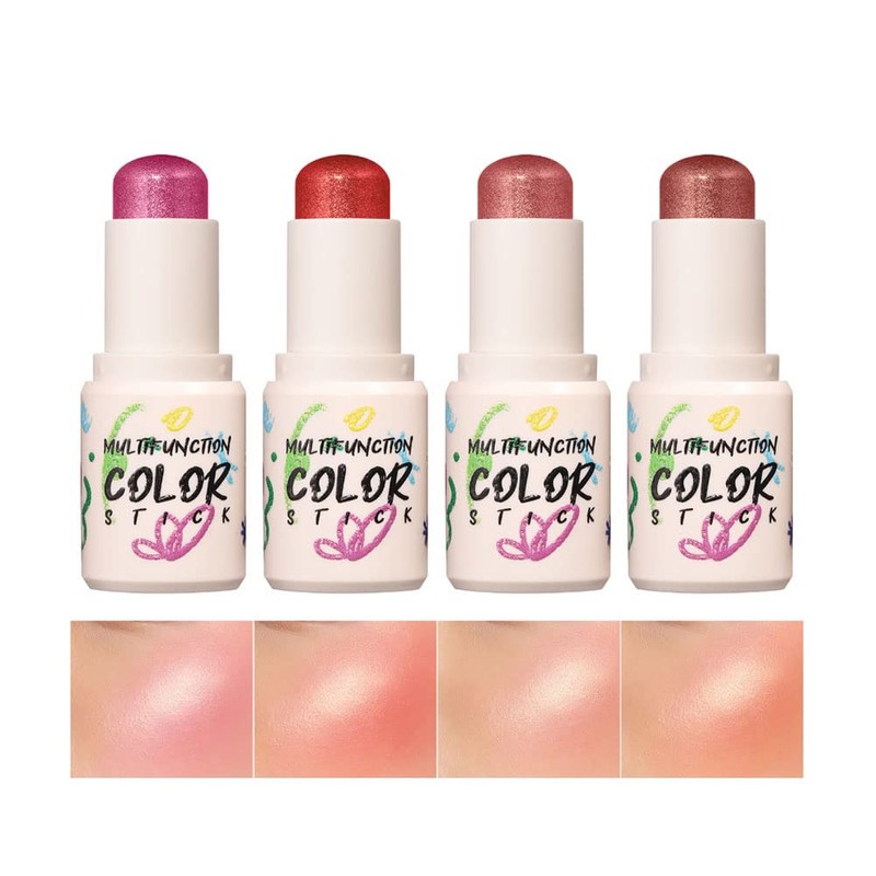 Langmanni Romantic Highlights Blush Eye Shadow Multifunctional Makeup Stick 8