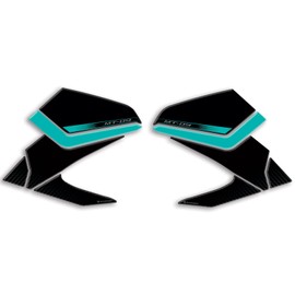 Resin Bike Motorcycle 3D Stickers Compatible with Yamaha MT-09 2024 Midnight Cyan. Bike Tank Side Protector from Impact and Scratches. Sticker 3D Resin Gadget Moto