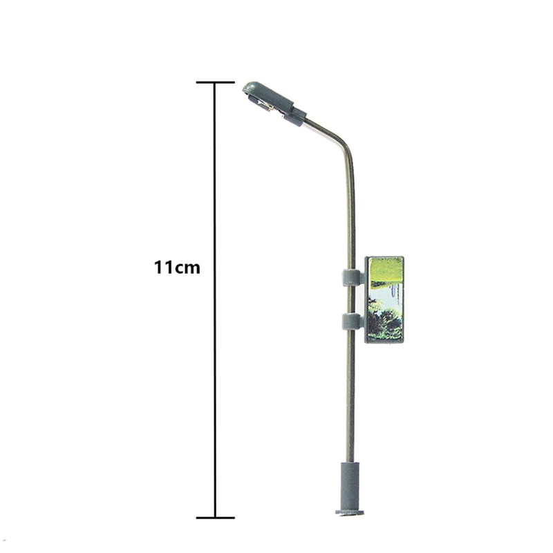 WANGCL 8PCS Model Railway Train Lamp Posts LED Street Light