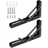 Anhoer Pack of 2 Folding Console Heavy Duty Hinges Folding