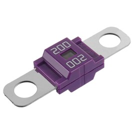 BOJACK Midi High Current Fuse Bolt-On Fuse 200A Amp Purple for Cars, Trucks, Construction Vehicles, Buses, Caravans (Pack of 5, 200A)