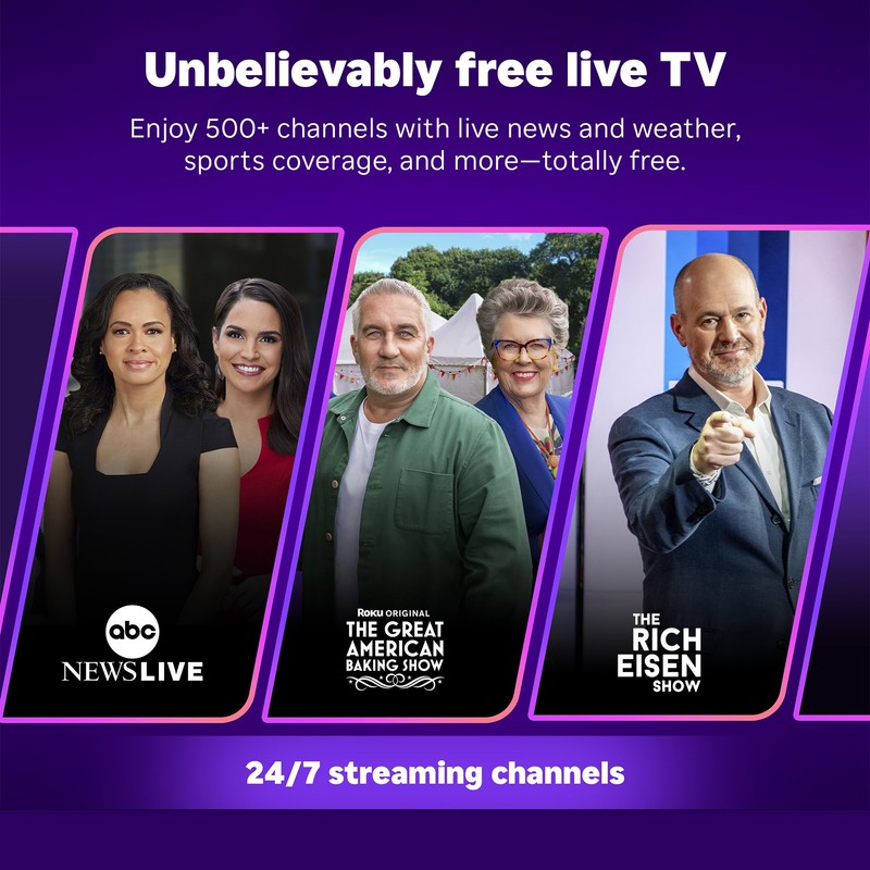 Roku Streaming Stick Plus 2025 - 4K & HDR Roku