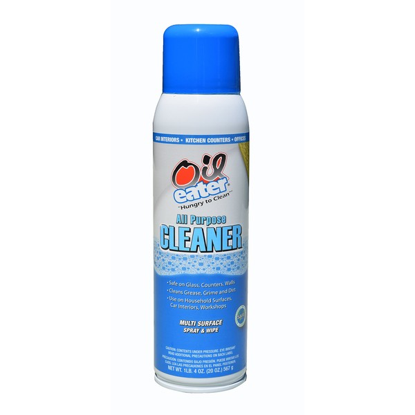 Oil Eater 20oz Aerosol Spray All Purpose Cleaner for Kitchen, Bath, Cars & Workshops