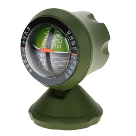 Brújula del coche, Inclinómetro al aire libre multifuncional del coche Ángulo del ángulo de inclinación Medidor Equilibrador Compass Camp Measurement Equipment