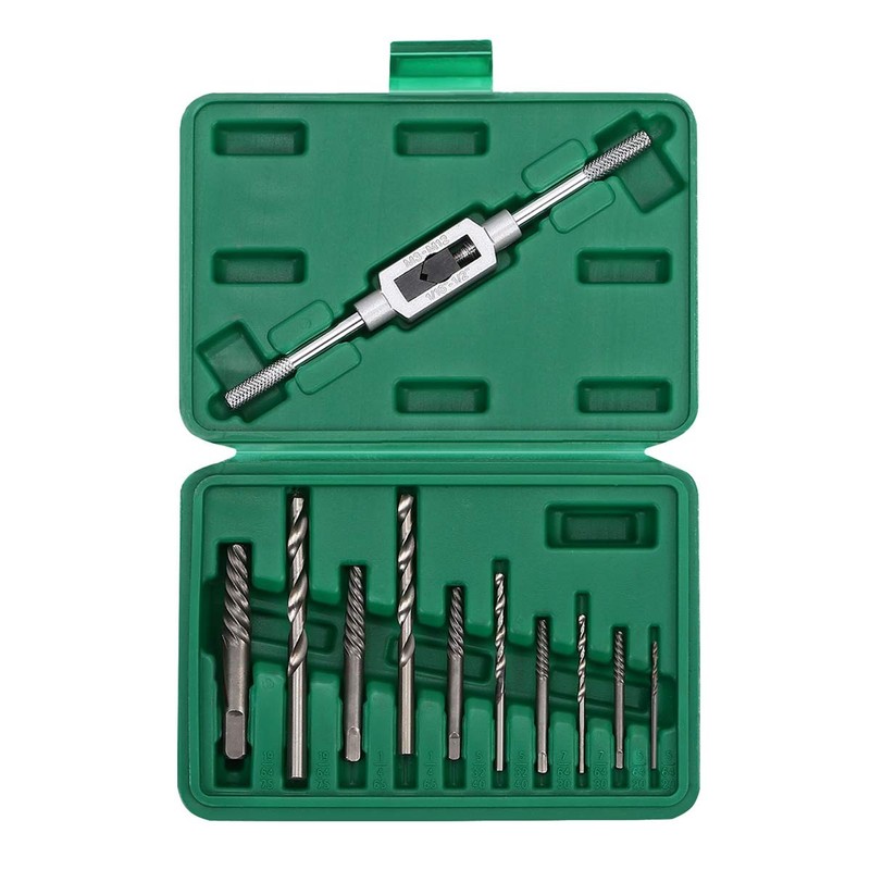 OCGIG 11 PCS Damaged Screw Extractor Set Broken Screw Drill