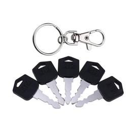 Svyoroo 5PCS 212 Ignition Keys w/Keychain D554212 Compatible with Doosan Daewoo Forklift D25 D35 G25 G35