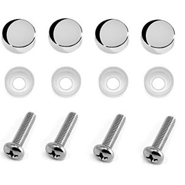 LFPartS Stainless Steel Rust Resistant License Plate Frame Fasteners Screws M6x24mm Machine Type