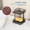 NiHome 2-Tier Soap Holder with Diatomite Mat, Rustproof Metal Shower