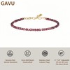 GAVU Pulsera para mujer con cuentas cuadradas de piedras naturales,