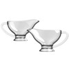 KR. LIF 2 Pack Glass Gravy Boat - Crystal Sense