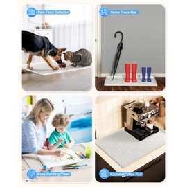 Waterproof Under Sink Mat 31”x 22” Cabinet Liner for Kitchen & Bathroom, Shelf Protector Silicone Under Sink Tray, Kitchen Cabinet Organizers and Storage Sink Drip Tray