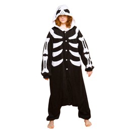 Skeleton Adult Costume (As Shown;One Size)