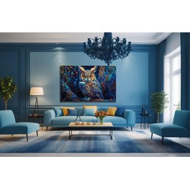 BOHU ARTS Animal Wall Art Picture Owl Animal Wall Decor Canvas Wall Art For Livingroom Bedroom Office