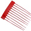100 X RED Security Tags Numbered Pull Ties Secure Anti-Tamper