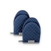 KitchenAid Asteroid Mini Oven Mitt Set, 5.5"x8", Blue Willow, 2