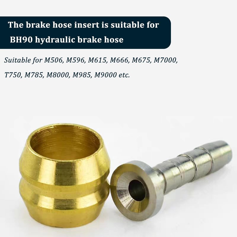 10 Set Bike Brake Olive and Connector Insert, Bicycle Hose