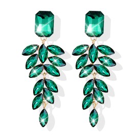 Prom Earrings for Women Rhinestone Dangle Earrings Bridal Earrings for Wedding Crystal Drop Earrings for Women Party Prom Jewelry