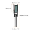 sourcing map Pattern Flush Trim Router Bit 1/4" Shank 4/5"