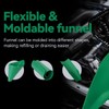 CRAFINTYRA Flexible Oil Funnel Reusable - Green Color, Multi-Purpose Fiunel,