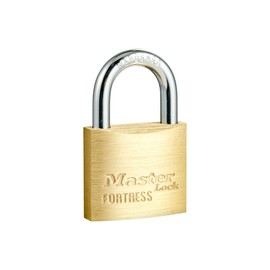 Master Lock Solid Brass Body 20mm Wide Economy Padlock with Keys - Mini Lock with 4-pin Anti-Pick Cylinder and Cut-Resistant Steel Shackle - Small Lock with Key for Lockers, Storage Cabinets, Luggage