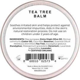 Balm's Tea Tree 45g - Pomada para Piel Irritada Bálsamo Natural con Cera de Abeja y Aceites Esenciales Orgánicos Aromaterapia