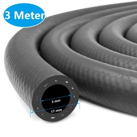 Petrol Hose 5 mm 3/16 Inch Inner Diameter 3 Metres Fuel Hose Diesel Hose Oil Hose Diesel Line Fuel Line Hose for Car, Truck, Tractors, Small Engines