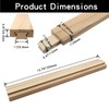 Rierdge 6pcs Wooden Drawer Slides, 14”/35cm Wood Center Mount Guide