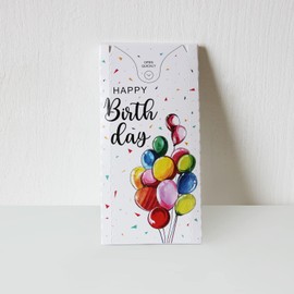 Notta&Belle FEEL LOVE EVERY MINUTE «BOOM» Exploding Birthday Confetti Card (party balloons), Surprise Prank Card Pop up