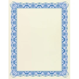Computer Craft A4 Certificate Papers with Foil Seals, 90gsm, Blue [Pack of 30]