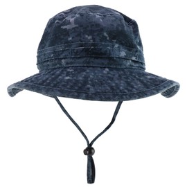 Armycrew Sombrero de caza de algodón lavado con diseño de camuflaje, Midnight Digital, Medium