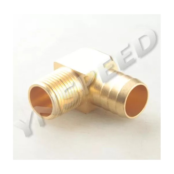 No-Name US SHIP 90 Elbow 3/4" Barbs To 1/2" NPT