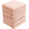 AYO Face Towels, Hotel Specifications, Set of 5, Light Pink,