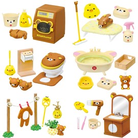 RE-MENT Rilakkuma Feel Refreshed in Rilakkuma Room! 1 Box Approx. H 4.5 x W 2.8 x D 2 inches (115 x 70 x 50 mm) Made of PVC, ABS