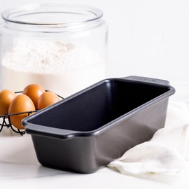 GreenPan Bistro Stampo Plumcake 22,5 x 11,5 cm, Rivestimento Ceramico Antiaderente, Senza PFAS, Acciaio Alluminato, Adatto Forno 230 °C, Nero