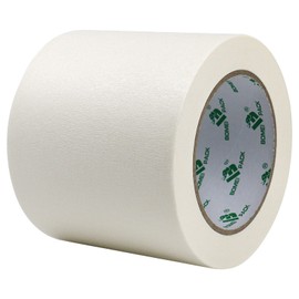 BOMEI PACK Masking Tape for Construction, White, Width 3.9 inches (100 mm) x Length 166.6 ft (50 m), Universal Painter Tape, 1 Roll