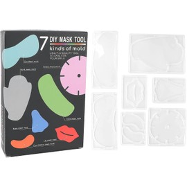 Moldes Mascarillas, Molde de Mascarilla Facial de 7 Tipos para Máquina de Mascarilla Facial de Bricolaje, Molde de Placas de Mascarilla Facial Reutilizables, Molde para Hacer Mascarillas para DIY