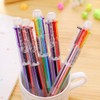 Multicolor Pens, 0.7mm 6-in-1 Multicolor Ballpoint Pen, 6-Color Retractable Ballpoint