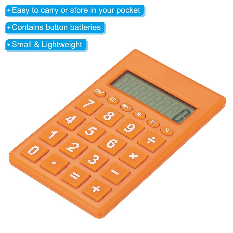 PATIKIL 2PCS Desktop Calculator Large 8 Digits LCD Display Portable