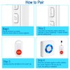 通用 Caregiver Pager Wireless Call Button Nurse Alert System Help