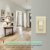 TOPELER Decorator Single Pole Light Switch, Rocker Paddle Switch with
