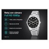 GoGo electronics Reloj de Acero con Cámara Full HD 1080p,