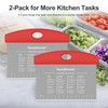 Ourokhome 2 Pack Bench Scraper Dough Cutter, Stainless Steel Dough