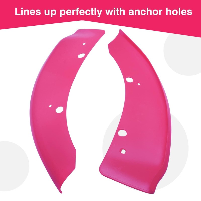 HTRACING Front Bumper Lip Splitter Protector Compatible with Charger SRT
