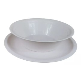 Boris 10 Platos Taqueros Y 10 Pozaleros (20 Piezas)