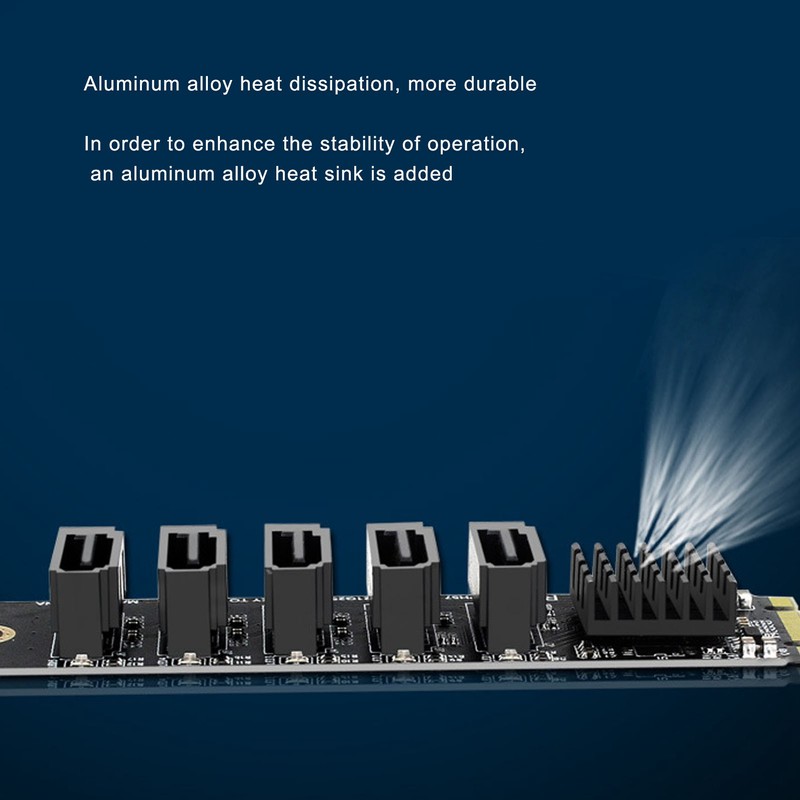 Convert Adapter Card M.2 NGFF BKEY SATA to 5 Port