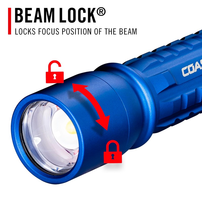 Coast XP11R 2600 Lumen USB-C Rechargeable LED Flashlight with Slide